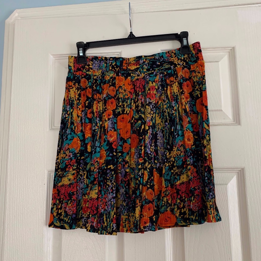 Bright Floral Mini Skirt